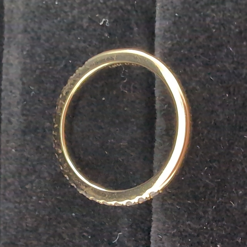 Moissanite Stack Ring Size 6​​ - Picture 2 of 4